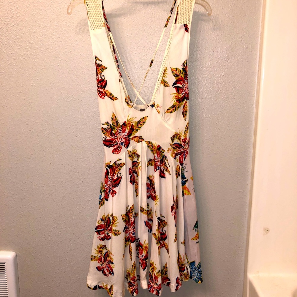 Free People White/Red Sundress - size S